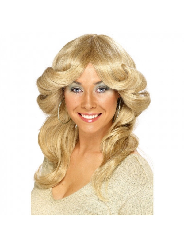 Perruque femme année 70 blonde | Accessoires