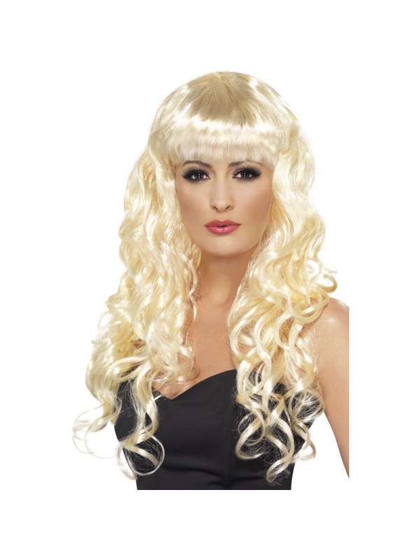 Perruque sirène blonde frisée | Accessoires