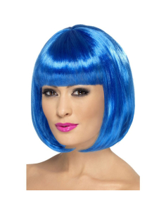 Perruque partyrama bleu fluo | Accessoires