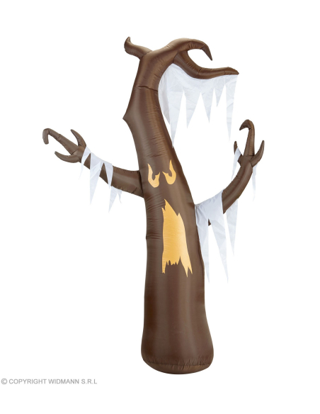 Arbre hanté gonflable et lumineux avec ventilateur - 244 cm - intérieur et extérieur