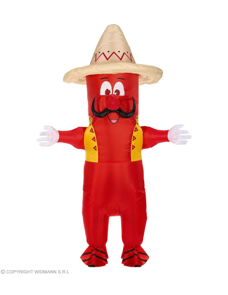 Déguisement Piment mexicain (gonflable avec ventilateur)
