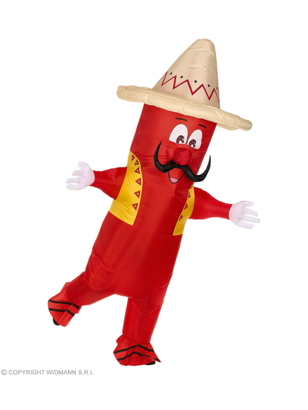 Déguisement Piment mexicain (gonflable avec ventilateur)