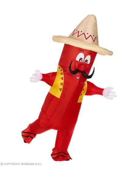 Déguisement Piment mexicain (gonflable avec ventilateur)