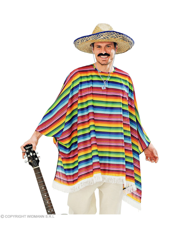 Déguisement Mexicain homme (poncho, sombrero)