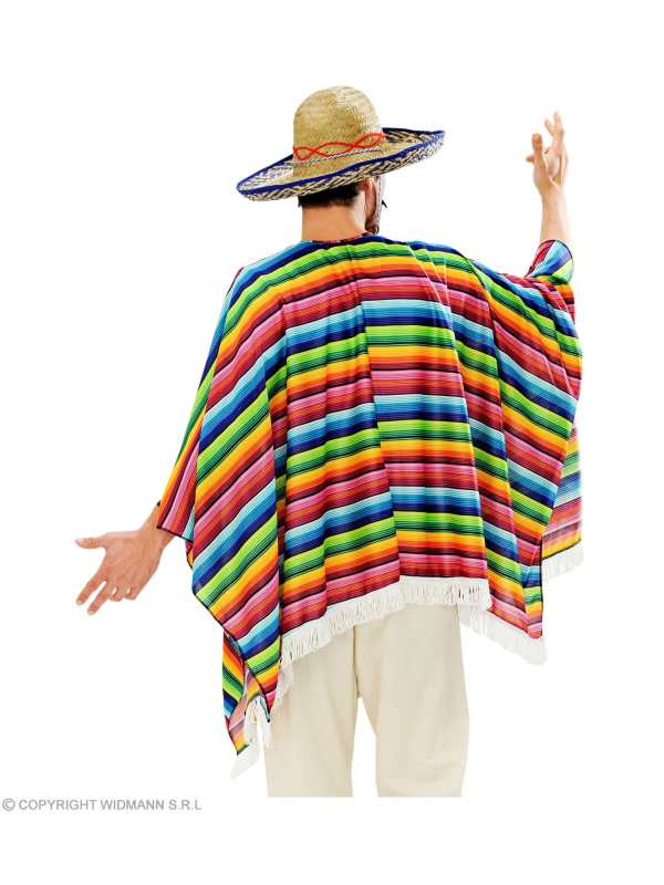 Déguisement Mexicain homme (poncho, sombrero)