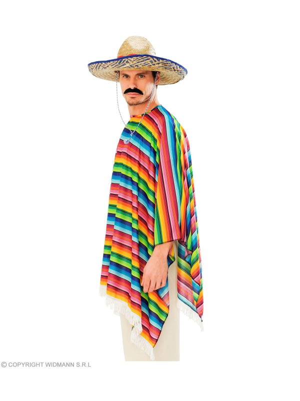 Déguisement Mexicain homme (poncho, sombrero)