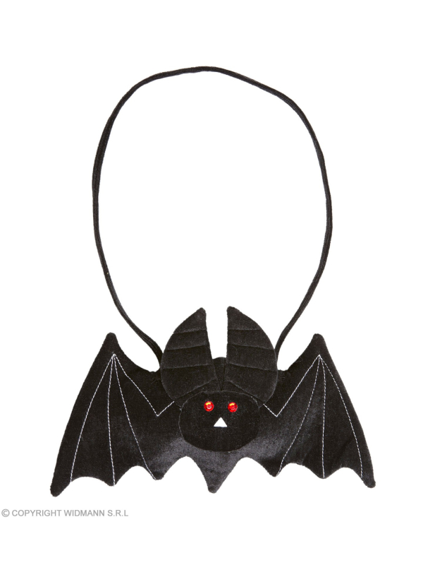 Pochette chauve-souris noire en velours, femme et fille