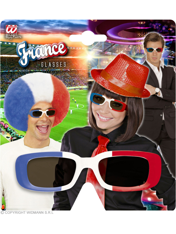 Lunettes FRANCE bleu, blanc, rouge
