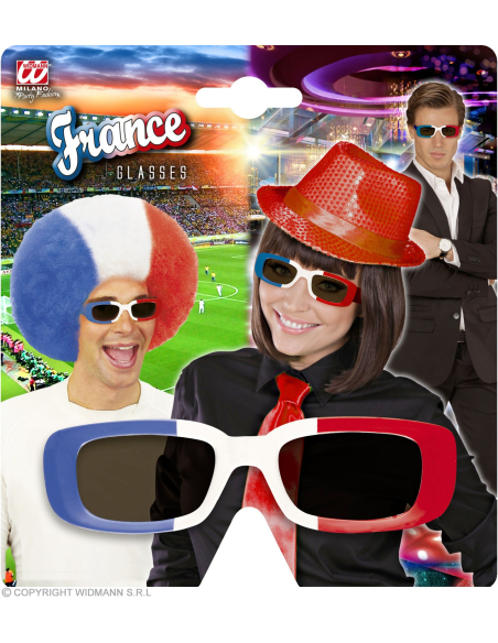 Lunettes FRANCE bleu, blanc, rouge