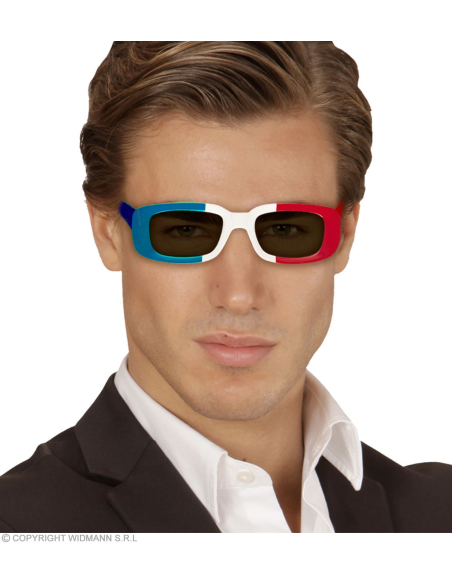 Lunettes FRANCE bleu, blanc, rouge