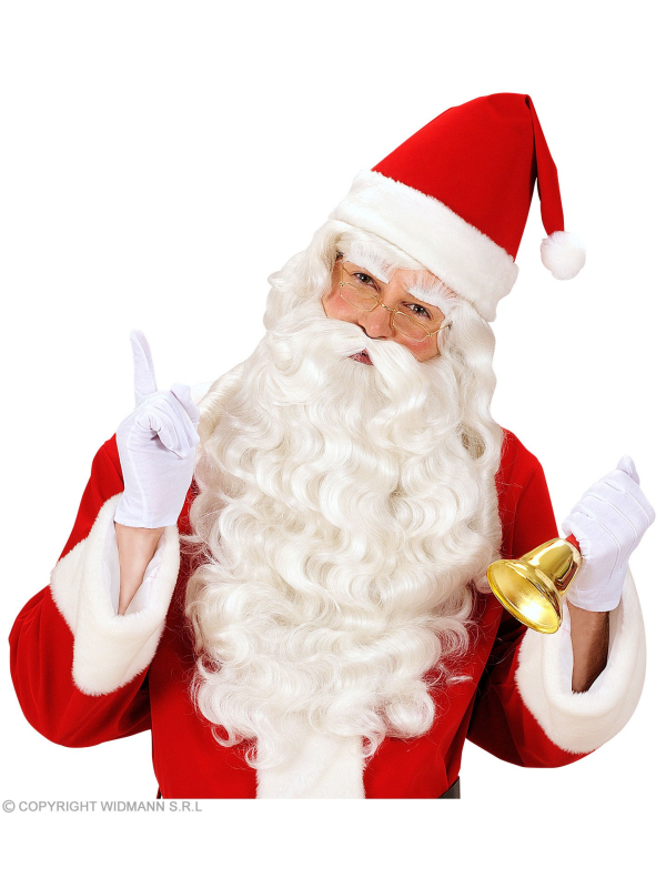Perruque, barbe, moustache et sourcils pour Père Noël