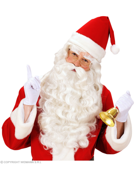 Perruque, barbe, moustache et sourcils pour Père Noël