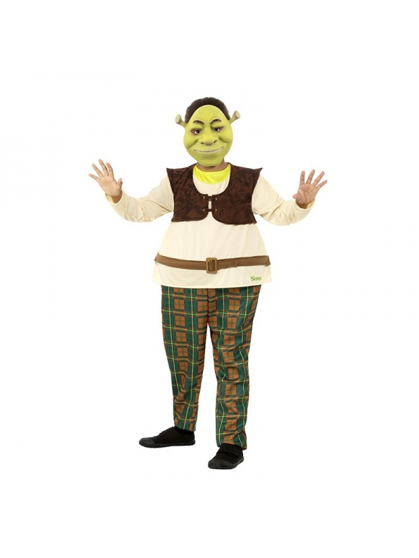 Déguisement Shrek - Garçon (combinaison avec cerceau et masque en Eva)