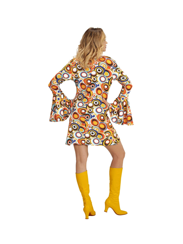 Déguisement disco femme multicolore (robe bubbles multicolore)