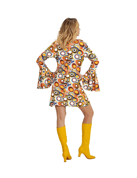 Déguisement disco femme multicolore (robe bubbles multicolore)
