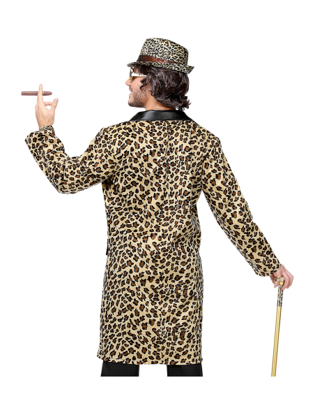 Déguisement de Dandy Homme (manteau léopard)
