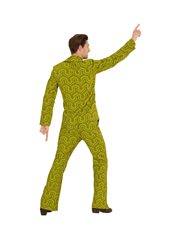 Déguisement Années 70 Wallpaper vert, Homme (veste, pantalon)
