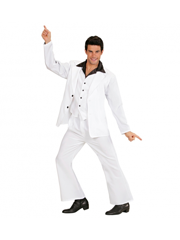 Déguisement Années 70 Disco Fever Homme (chemise avec gilet, veste et pantalon)