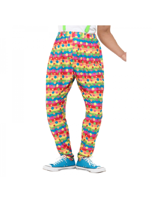 Pantalon de clown avec tâches et rayures Smiffys - 3