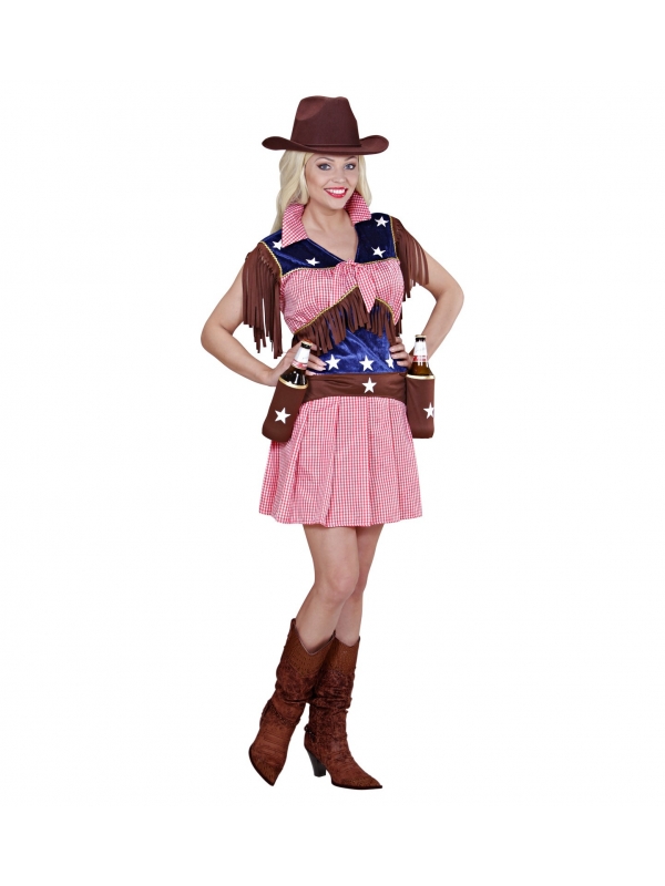 Déguisement cowgirl femme (robe, ceinture avec gaine)