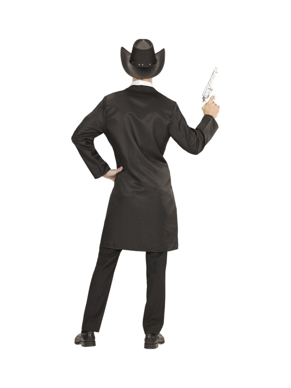Déguisement Sheriff Marchal Homme (long manteau, gilet, fausse chemise, cravate ficelle)