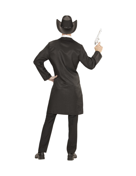 Déguisement Sheriff Marchal Homme (long manteau, gilet, fausse chemise, cravate ficelle)