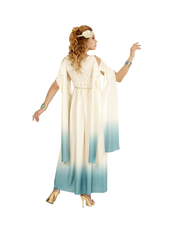 Déguisement déesse grecque (robe longue, bandeau avec feuilles de laurier)