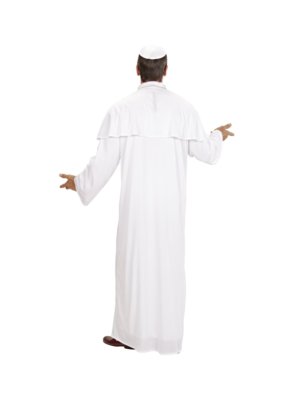 Déguisement Pape Homme blanc (tunique, cape, calotte)