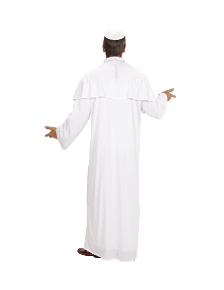 Déguisement Pape Homme blanc (tunique, cape, calotte)