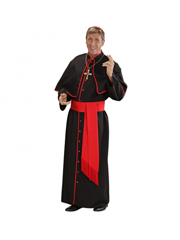 Déguisement Cardinal Homme (tunique, ceinture, Ceinture, calotte)