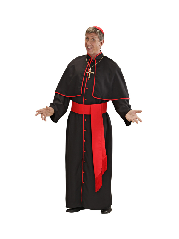 Déguisement Cardinal Homme (tunique, ceinture, Ceinture, calotte)