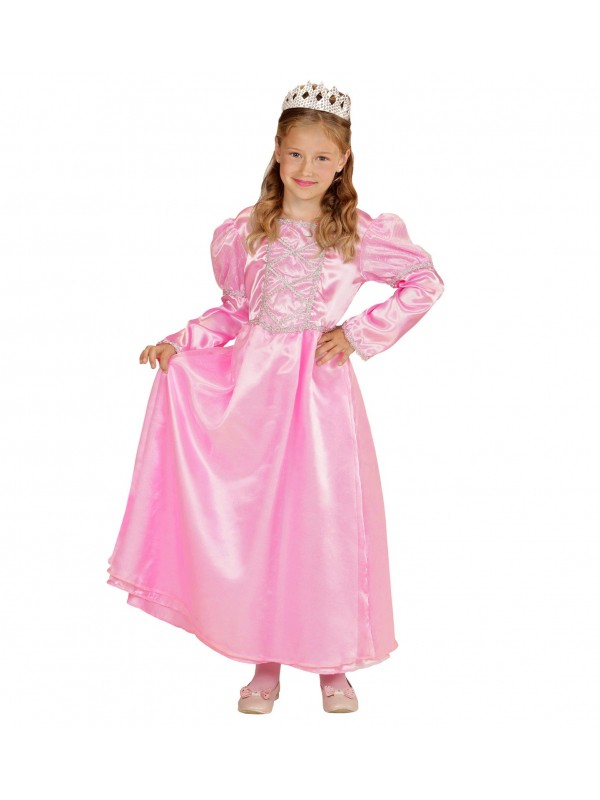 Déguisement princesse rose (robe, couronne)