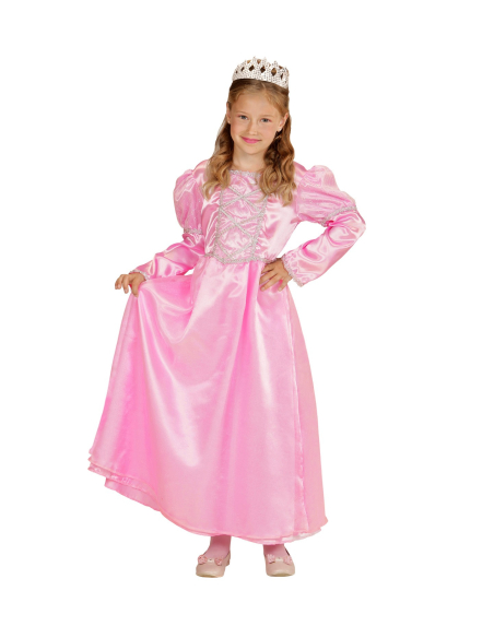 Déguisement princesse rose (robe, couronne)
