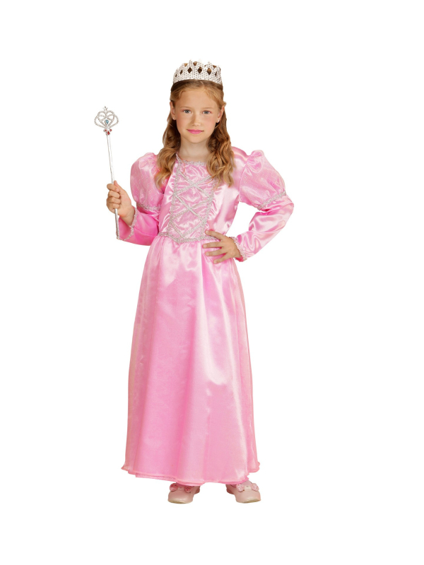 Déguisement princesse rose (robe, couronne)