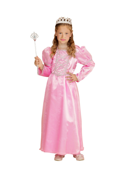 Déguisement princesse rose (robe, couronne)
