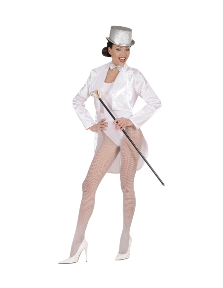 Queue de pie femme en satin blanc