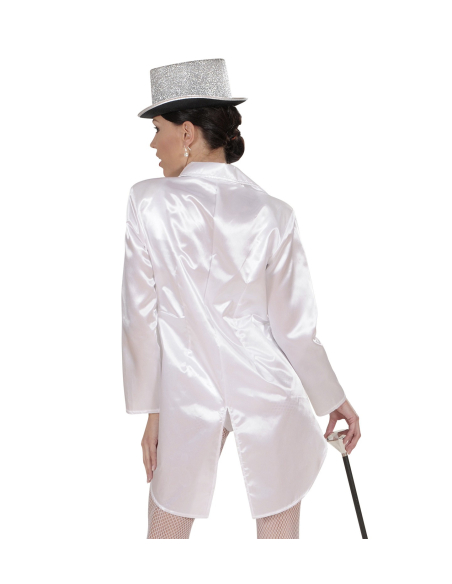 Queue de pie femme en satin blanc