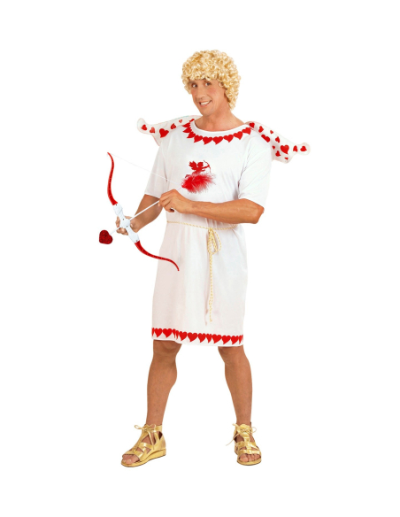 Déguisement Ange Cupidon Homme (tunique, ceinture, ailes)