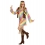 Hippie femme multicolore (robe, gilet, bandeau)