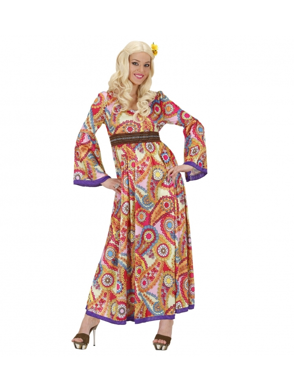 Déguisement hippie femme (robe longue)