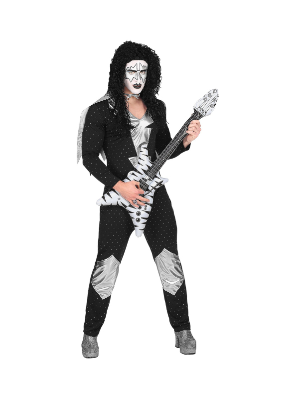 Déguisement Rock Star Heavy Metal (combinaison, cape)