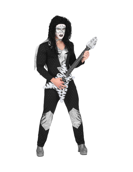 Déguisement Rock Star Heavy Metal (combinaison, cape)
