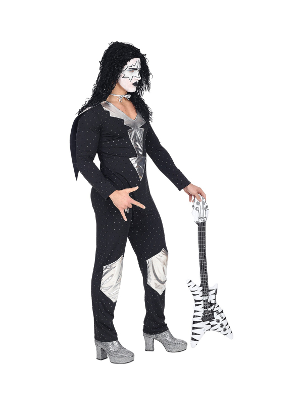 Déguisement Rock Star Heavy Metal (combinaison, cape)