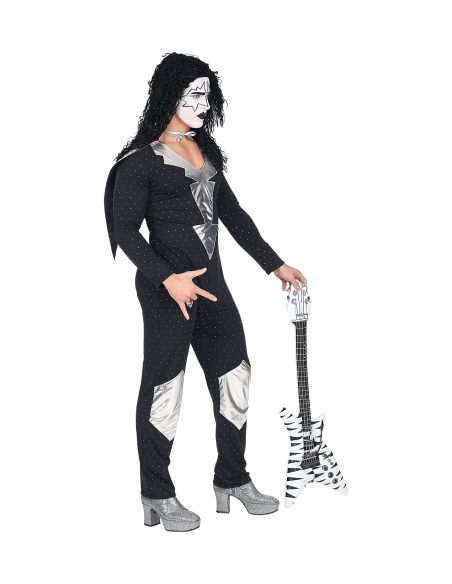 Déguisement Rock Star Heavy Metal (combinaison, cape)