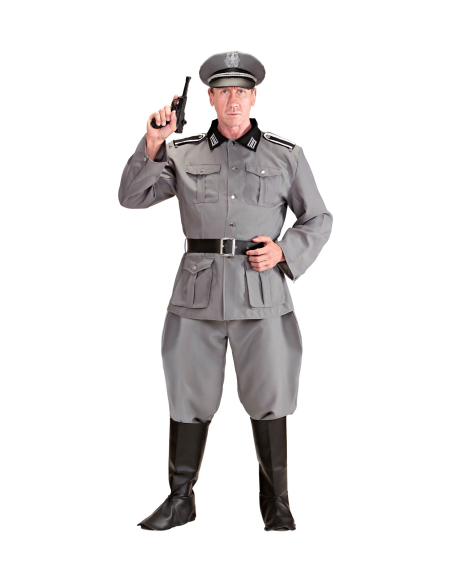 Déguisement Soldat Allemand Homme (veste, pantalon, ceinture, sur-bottes, casquette)