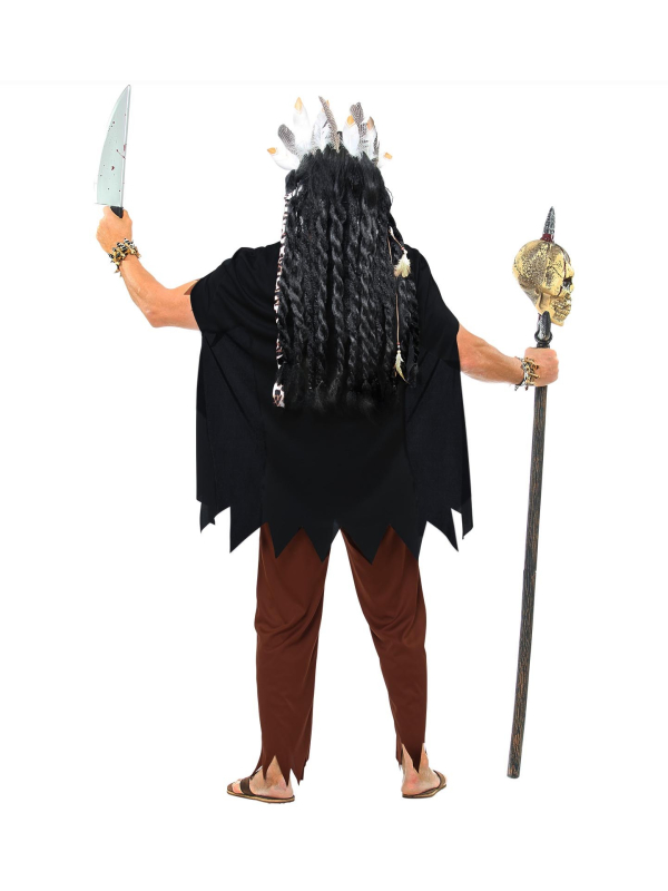 Déguisement Prêtre Vaudou Homme (T-shirt, pantalon, bandeau, cape)