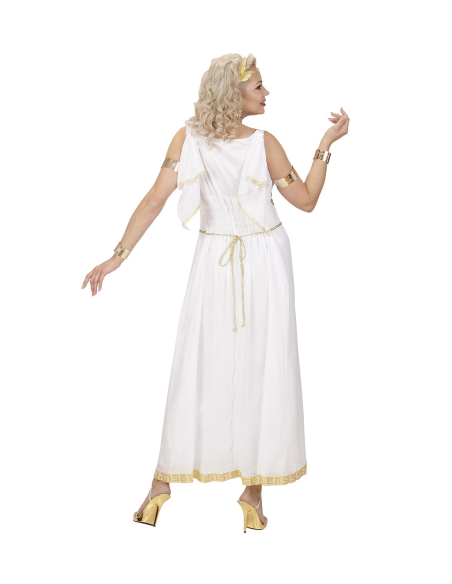 Déguisement Déesse Grecque Femme blanc (robe, couronne de laurier)