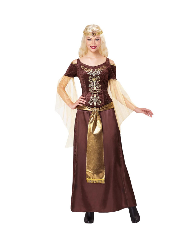 Déguisement viking femme (robe, coiffe)