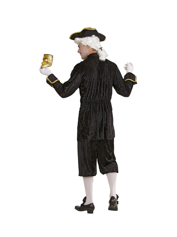 Déguisement Vénitien Noble Homme (veste longue avec jabot, pantalon, chapeau)