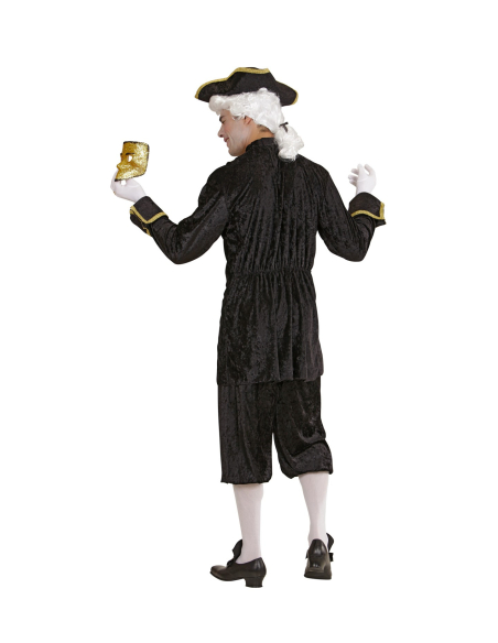 Déguisement Vénitien Noble Homme (veste longue avec jabot, pantalon, chapeau)